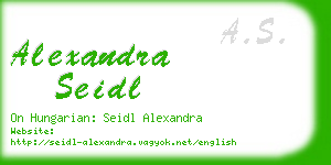 alexandra seidl business card